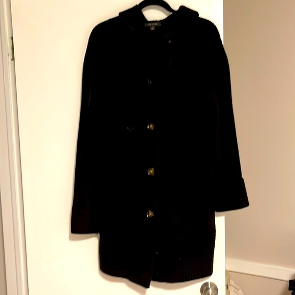 EUC Ann Taylor Hooded Sweater Coat - size small - Picture 6 of 11
